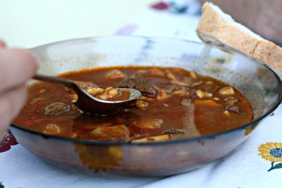 Eating gulyas in Hungary_Taste Hungary
